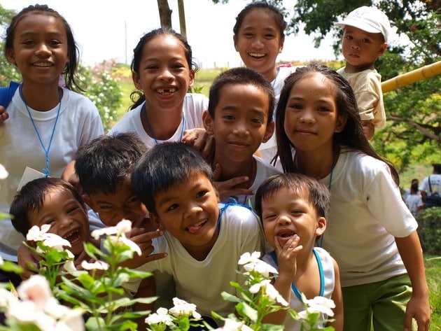 bambini sorridenti, visto filippine